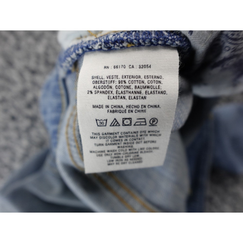 Pilcro‎ Hyphen 28 Womens Light Wash Embroidered Flower Skinny Jeans Size 28 - Picture 12 of 15